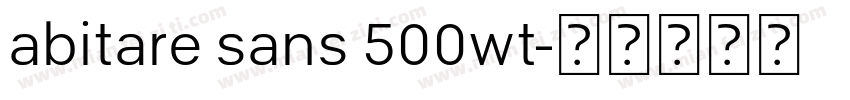 abitare sans 500wt字体转换